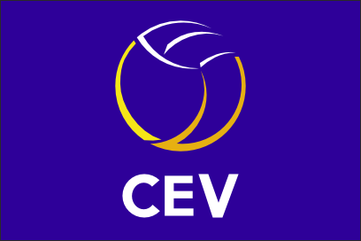 Флаг Европейской конфедерации волейбола (CEV)