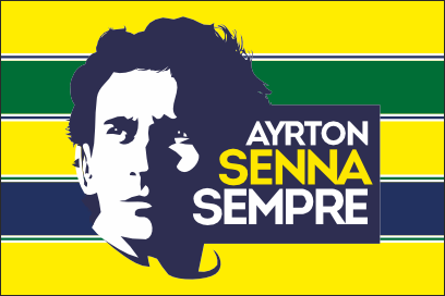 Флаг Айртона Сенны (Ayrton Senna Sempre)